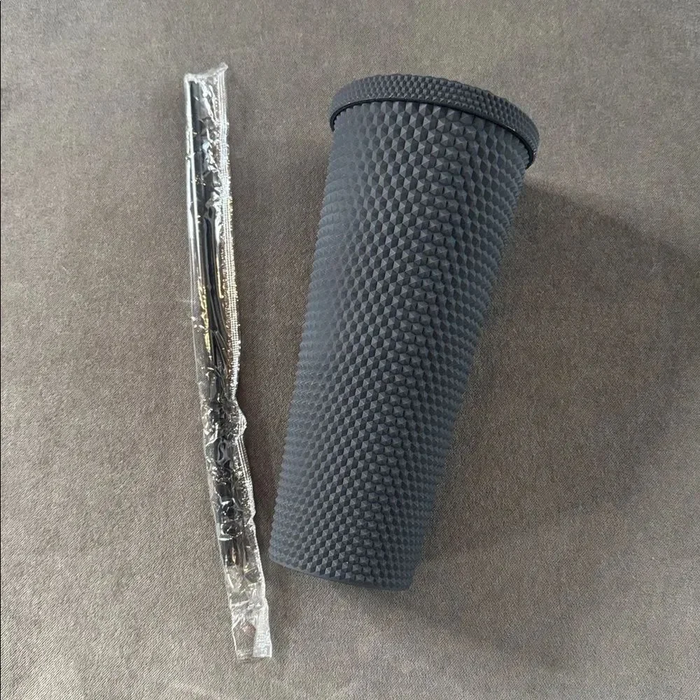 Starbucks Venti Matte Black Studded Tumbler 24oz NEW
